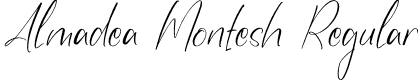 Almadea Montesh Regular font - Almadea-Montesh.otf