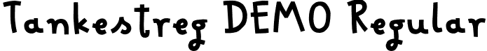 Tankestreg DEMO Regular font - tankestregDEMO.otf