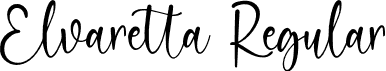 Elvaretta Regular font - Elvaretta.otf