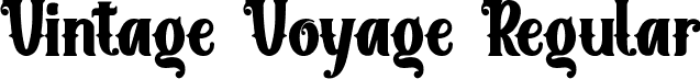 Vintage Voyage Regular font - VintageVoyage.ttf