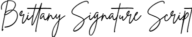 Brittany Signature Script font - BrittanySignatureScript.ttf