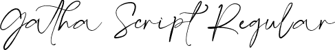 Gatha Script Regular font - Gatha Script.otf