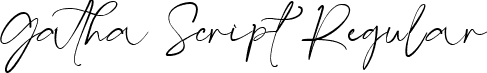 Gatha Script Regular font - Gatha Script.ttf