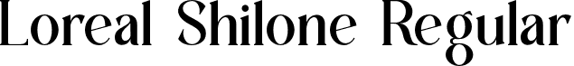 Loreal Shilone Regular font - Loreal-Shilone-Serif.otf