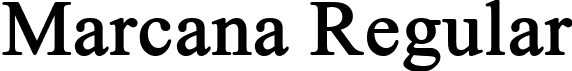 Marcana Regular font - marcana-serif.ttf