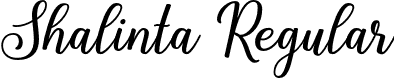 Shalinta Regular font - Shalinta.otf