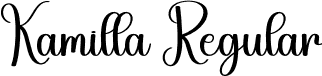 Kamilla Regular font - Kamilla.otf