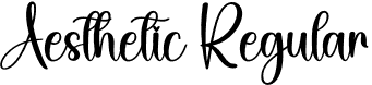 Aesthetic Regular font - Aesthetic.otf