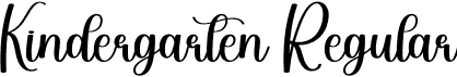 Kindergarten Regular font - Kindergarten.otf