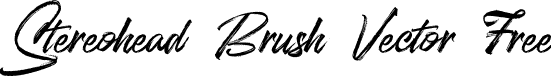 Stereohead Brush Vector Free font - Stereohead vector Free.otf