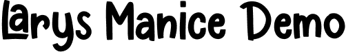 Larys Manice Demo font - Larys_Manice_Demo.ttf