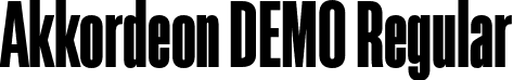 Akkordeon DEMO Regular font - Akkordeon-DEMO.otf