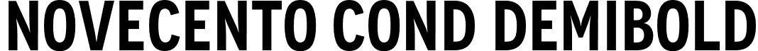 Novecento Cond DemiBold font - Novecento CondDemiBold.otf