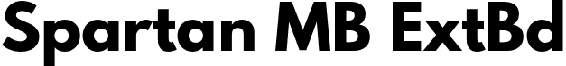 Spartan MB ExtBd font - SpartanMB-ExtraBold.otf