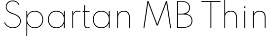 Spartan MB Thin font - SpartanMB-Thin.otf