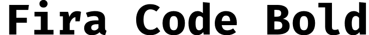 Fira Code Bold font - FiraCode-Bold.otf