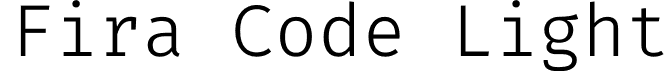 Fira Code Light font - FiraCode-Light.otf