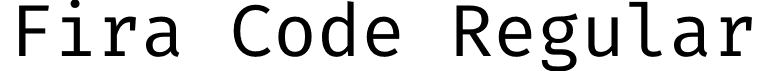 Fira Code Regular font - FiraCode-Regular.otf