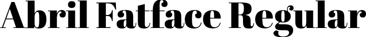 Abril Fatface Regular font - AbrilFatface-Regular.otf