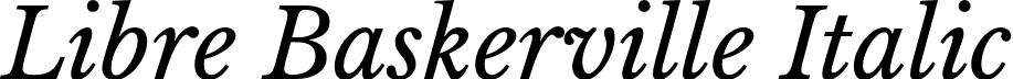 Libre Baskerville Italic font - LibreBaskerville-Italic.otf