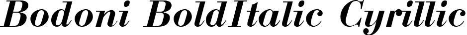 Bodoni BoldItalic Cyrillic font - BDN4.ttf