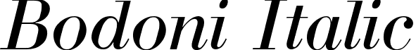 Bodoni Italic font - BODONI-I.TTF