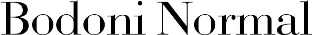 Bodoni Normal font - bodoni.ttf