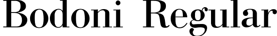 Bodoni Regular font - BODONI-N.TTF