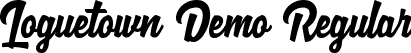 Loguetown Demo Regular font - Loguetown Demo.ttf