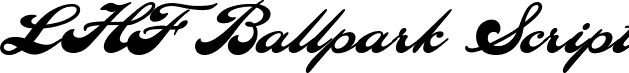 LHF Ballpark Script font - LHF_Ballpark_Script.ttf