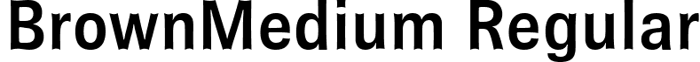 BrownMedium Regular font - BrownMedium Regular.ttf