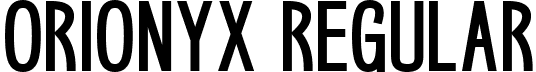 Orionyx Regular font - Orionyx.otf