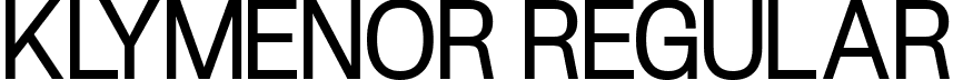 Klymenor Regular font - Klymenor.ttf