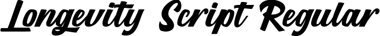 Longevity Script Regular font - Longevity script.ttf