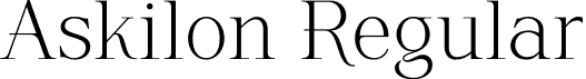 Askilon Regular font - Askilon.otf