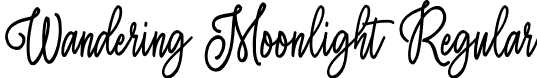 Wandering Moonlight Regular font - Wandering Moonlight.otf