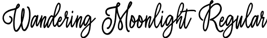 Wandering Moonlight Regular font - Wandering Moonlight.ttf