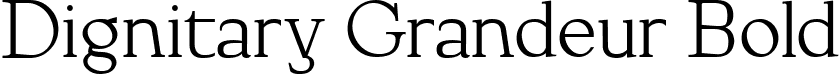 Dignitary Grandeur Bold font - Dignitary Grandeur Bold.ttf