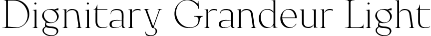 Dignitary Grandeur Light font - Dignitary Grandeur Light.ttf