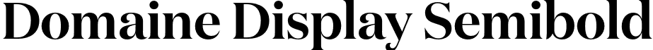 Domaine Display Semibold font - DomaineDisp-Semibold.otf