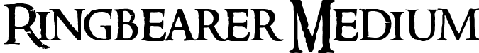 Ringbearer Medium font - RINGM___.TTF