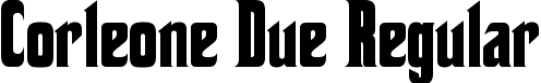 Corleone Due Regular font - CorleoneDue.TTF