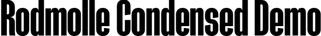 Rodmolle Condensed Demo font - RodmolleCondensedDemoBold-yYm1d.ttf