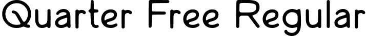 Quarter Free Regular font - Quarter-Free.otf