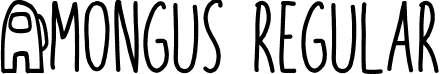 Amongus Regular font - Amongus-3zjxX.ttf