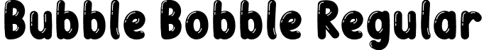 Bubble Bobble Regular font - Bubble Bobble.otf