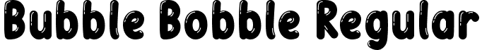 Bubble Bobble Regular font - Bubble Bobble.ttf