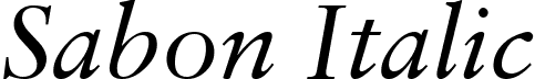 Sabon Italic font - Sabon_Italic.ttf