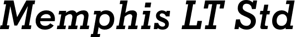 Memphis LT Std font - Memphis-Bold-Italic.ttf