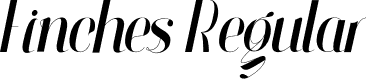 Finches Regular font - Finches.otf